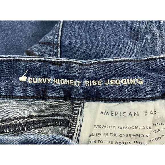 American Eagle Jeans Next Level Stretch "Curvy Highest Rise Jegging" Women's 4 - Picture 11 of 12
